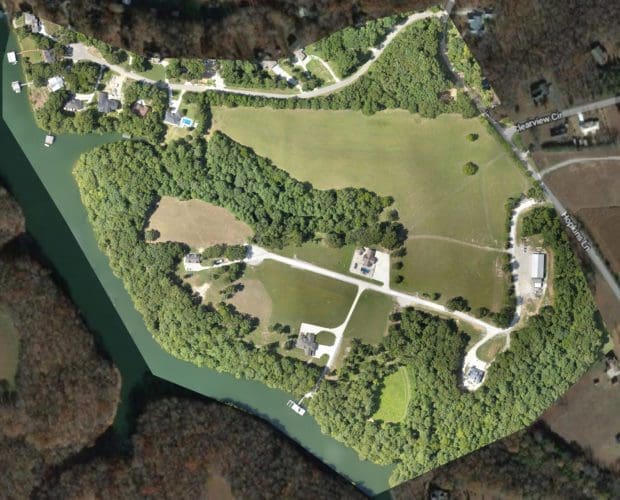 Top Down View of Hidden Cove Land Detailed